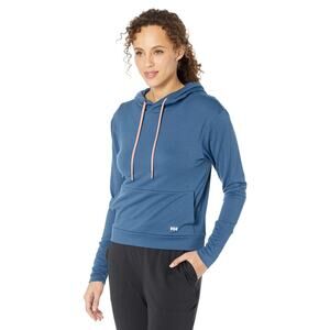 NEW Helly-Hansen Women's Small LIFA Tech Lite Hoodie  Blue Deep Steel